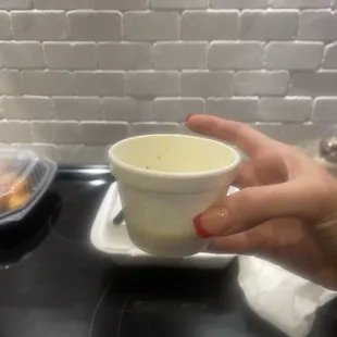 tiny bit of sauce for a full meal.... is not ok