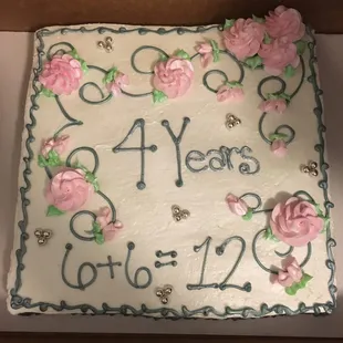 Our anniversary cake!