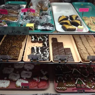 a variety of baked goods