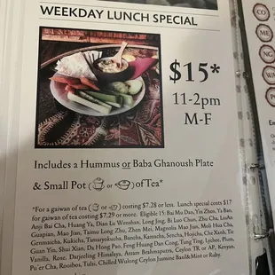 Lunch special, November 2023