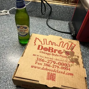Pizza and beer