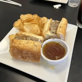 Italian beef sandwich without peppers