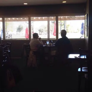 A view of the golf course.