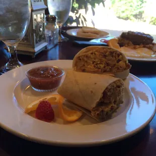 Breakfast burrito...