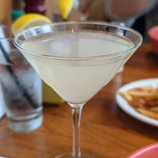 This martini was super strong, I couldn't finish it and that is saying a lot!