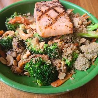 Grilled Salmon Wok Out Bowl