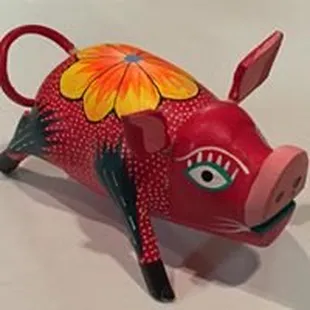 a ceramic pig