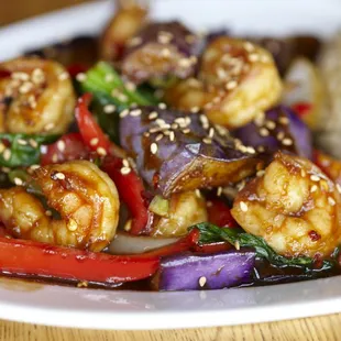 Garlic Eggplant Stirfry