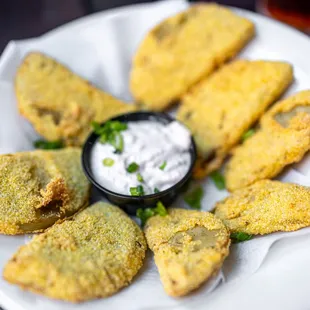 Fried Green Tomatoes ($10)