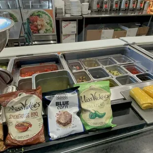 a variety of food items