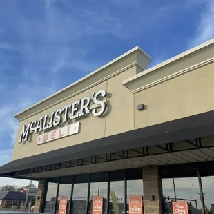 the front of the store