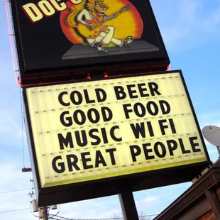 a sign for doc's
