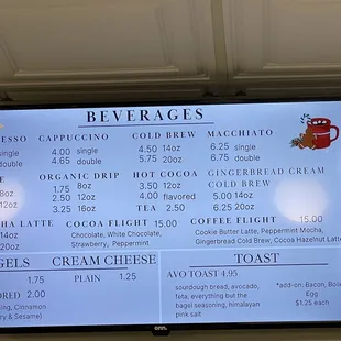 Beverage Menu