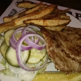 Turkey Burger And Fries