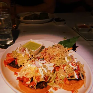 a plate of food on a table