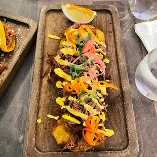 Vaca Frita Tostones