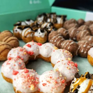 a variety of doughnuts