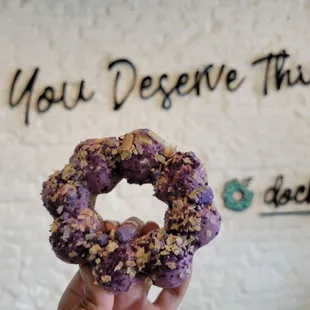 Ube Bae flavor donut.