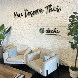 Seating area inside