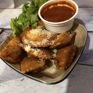 Fried ravioli