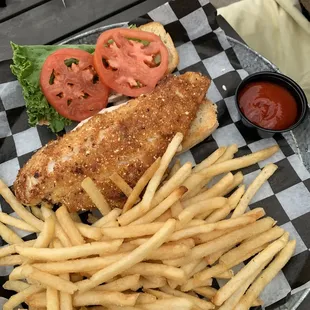 Walleye sandwich