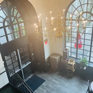 View from the second floor.