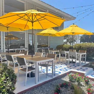 Patio overlooking the Marina.