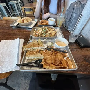 Lobster Grilled Cheese, Garlic Lobster Fries, Lobster Bisque, Mac n Cheese