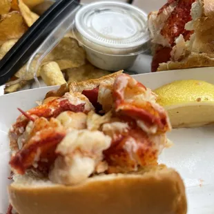 Connecticut Lobster Roll and Lobster Bisque