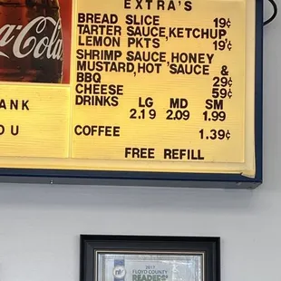 Menu board needs a spell checker. Tartar has never been, and should never be, spelled tarter.