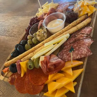 Meat and cheese charcuterie