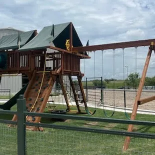 Large playground for the kids.