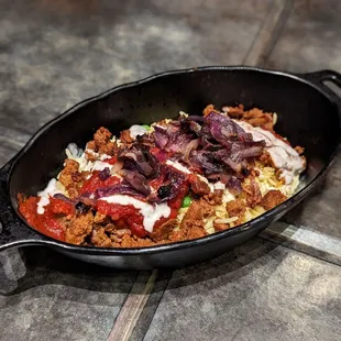 Spiced Shaak and Golden Lichen Grains: beef&amp;rice