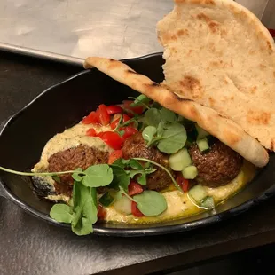 Plant-based hummus meatballs