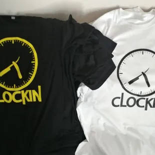 Screen printing with color change to contrast the shirts.