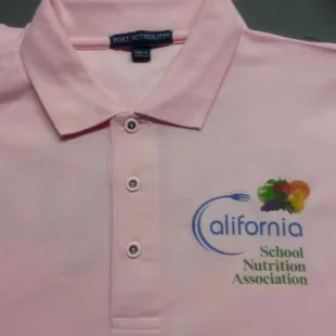 Full color on a polo.