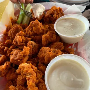 Boneless buffalo wings