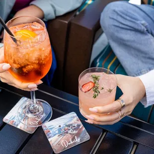 Aperol Spritz + Strawberry Thyme