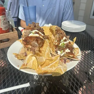 Trash can nachos