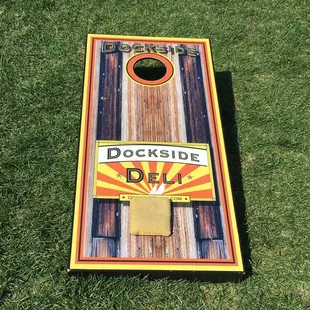 Free &quot;cornhole&quot; game outside