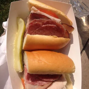 Dockside sub. Ham turkey salami.