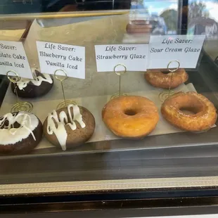 a variety of doughnuts