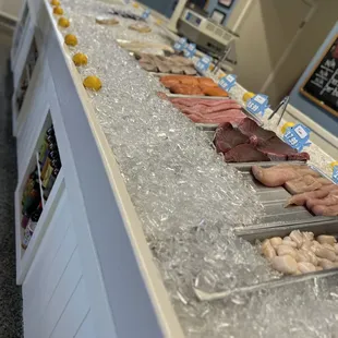  variety of fish on ice