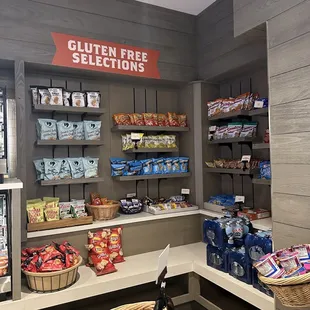 a view of the food section