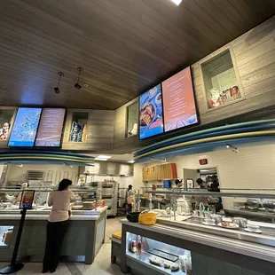 a woman ordering food