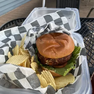 Crab cake sandwich