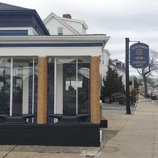 Outside of restaurant.