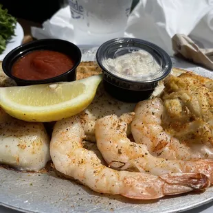 Seafood Platter Blackened
