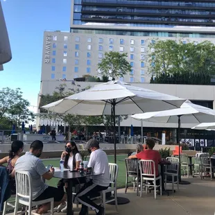 Outdoor dining at Doco