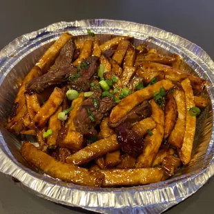 Butcher fries